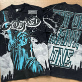 Godspeed T Shirts statue of Liberty 100% pure cotton 260g fabric