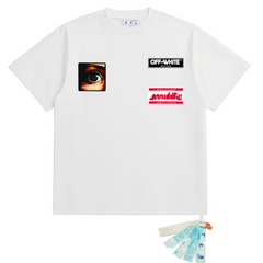 OFF WHITE T SHITRS High-quality 100% pure cotton streetwear