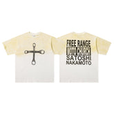 SATOSHI T Shirts High-quality pure cotton trendy unisex heavyweight loose fit fashionable and versatile