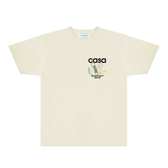 Casablanca T Shirts Street High-quality pure cotton