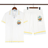 Casablanca Beach Shirt & Shorts Set Casual Summer Vacation/Travel Wear (Sold Separately)