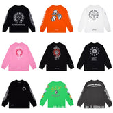 CHH Heart Long Sleeve Shirt Unisex Fashion Loose Long Sleeve Shirt