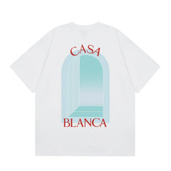Casablanca T SHIRTS High-quality pure cotton streetwear