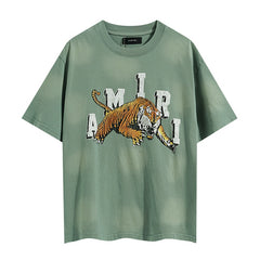 Amiri T Shirts Washed Series tiger