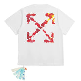 OFF WHITE T SHITRS High-quality 100% pure cotton streetwear