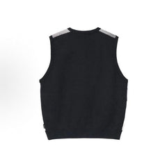 Stussy Sweater High-quality knitwear for autumn winter Face-pattern sweater vest