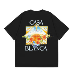 Casablanca T SHIRTS High-quality pure cotton streetwear