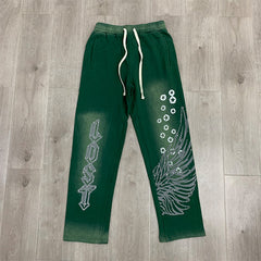 Lost intricacy Sweatpants rhinestones