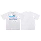SATOSHI T Shirts High-quality pure cotton trendy unisex heavyweight loose fit fashionable and versatile