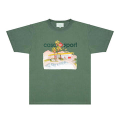 Casablanca T Shirts Street High-quality pure cotton