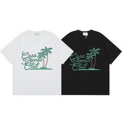 Casablanca T SHIRTS High-quality pure cotton streetwear