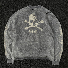 Unisex Vintage sweatshirt Mtley Cre Hollywood Tour Exclusive Crewneck Sweatshirt C Heavyweight, Washed & Distressed Finish