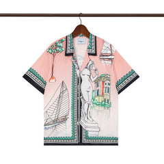 Casablanca Beach Shirt & Shorts Set Casual Summer Vacation/Travel Wear (Sold Separately)