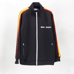 Palm Angels sweatshirt Striped zip-up cardigan