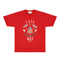 Casablanca T Shirts Street High-quality pure cotton