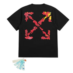 OFF WHITE T SHITRS High-quality 100% pure cotton streetwear