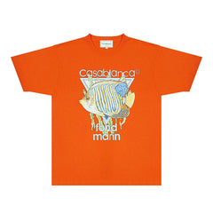 Casablanca T Shirts Street High-quality pure cotton