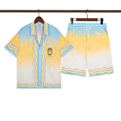 Casablanca Beach Shirt & Shorts Set Casual Summer Vacation/Travel Wear (Sold Separately)