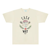 Casablanca T Shirts Street High-quality pure cotton