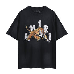 Amiri T Shirts Washed Series tiger