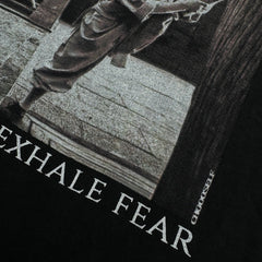 Unisex Vintage T Shirts Inhale courage, exhale fear ¡ª featuring Shaolin Kung Fu elements and a heavy-duty washed, distressed finish.