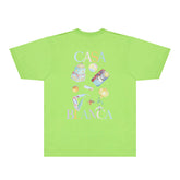 Casablanca T Shirts Street High-quality pure cotton