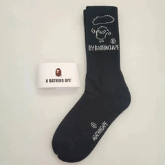 Bathing Ape Bape Socks ape head socks men and women medium tube towel bottom outdoor actual combat elite training sports basketball socks