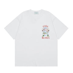 Casablanca T SHIRTS High-quality pure cotton streetwear