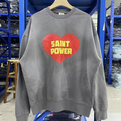 Saint Michael Printed Cotton Sweatshirt