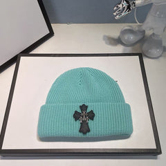 CHH Heart Beanie Vintage Cross Wool Knitted Hat