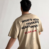 Unisex Vintage T Shirts Travis Scott x Cactus Jack x *Scream* Three-Way Collaboration: Heavy-duty washed, distressed, and destroyed T-shirt featuring a boxy, cropped, and grunge-punk aesthetic.