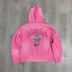 Lost intricacy Hoodie rhinestones