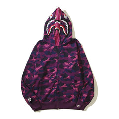 Ape Hoodie Camouflage Alphabet Double Hat Sweater Autumn Winter