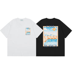 Casablanca T SHIRTS High-quality pure cotton streetwear