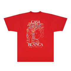 Casablanca T Shirts Street High-quality pure cotton