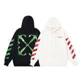 Off White hoodieVR Power Anchor Pattern Arrow Print Hood