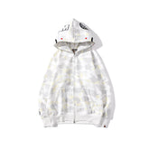 Bathing Ape Bape Hoodie camouflage luminous sweater men's autumn and winter cardigan