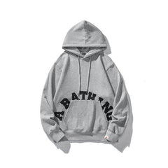 Bathing Ape Bape Hoodie Man Alphabet Print Solid Color Shark