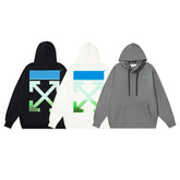 Off White hoodie gradual change arrow pattern hoodie