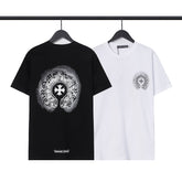 CHH Heart T Shirts Sanskrit cross logo short-sleeved men's T-shirt