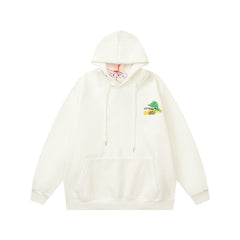 Off White hoodie autumn and winter colored arrow velvet