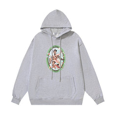 OW Baby Angel Pattern Pullover Hooded Sweater