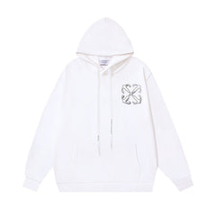OW Dragon Alphabet Arrow Pullover Hooded Sweater