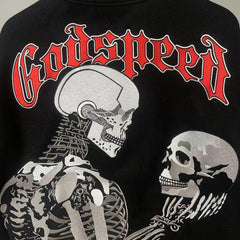 Godspeed Jacket Baseball Jersey Jacket Embroidered Loose Stand Up Collar