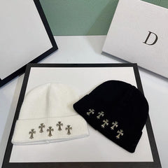 CHH Heart Beanie Knitted Hat Autumn Winter