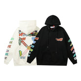 Off White hoodie autumn/winter cartoon pattern arrow