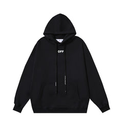 OW Saturn pattern arrow pullover hooded sweater