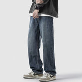Men Jeans Straight Jeans Men's Summer Retro Pants