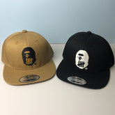 Bathing Ape Bape Hat Trendy brand ape head baseball cap Girls five bars flat edge hat Men's Japanese aape cap