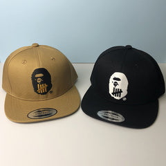 Bathing Ape Bape Hat Trendy brand ape head baseball cap Girls five bars flat edge hat Men's Japanese aape cap